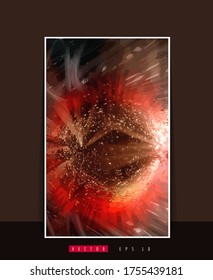 Poster background with 3D rendering abstract technology digital hi tech concept 