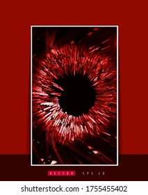 Poster background with 3D rendering abstract technology digital hi tech concept 