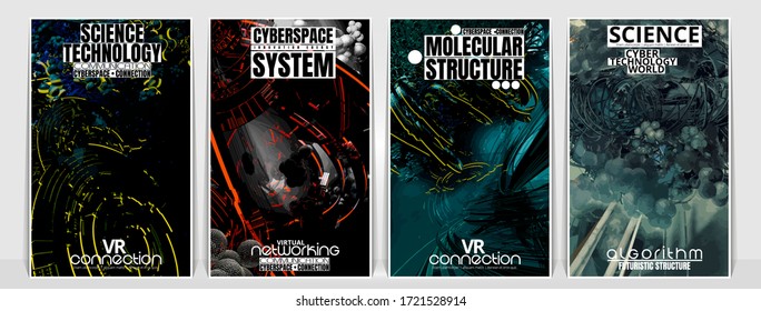 Poster background with abstract technology digital hi tech concept 