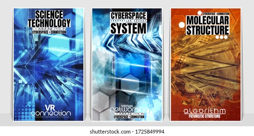Poster background with abstract technology digital hi tech concept 