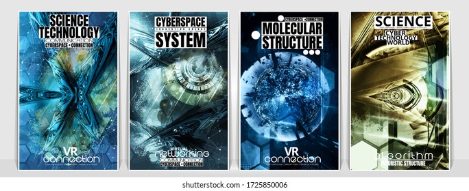 Poster background with abstract technology digital hi tech concept 