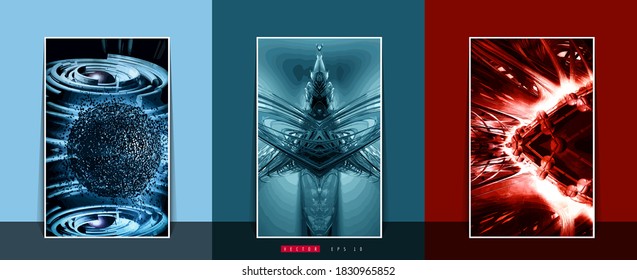 Poster background with abstract technology digital hi tech concept 