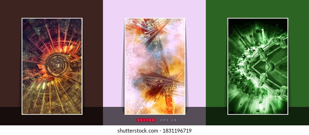 Poster background with abstract technology digital hi tech concept 