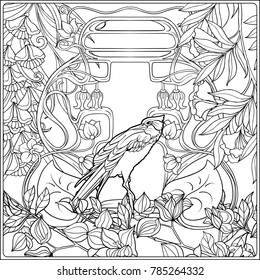 2,257 Art Nouveau Coloring Page Images, Stock Photos & Vectors ...