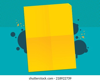 poster background design blue yellow vector