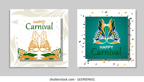 Poster background design for party events. carnival cover. vector illustration