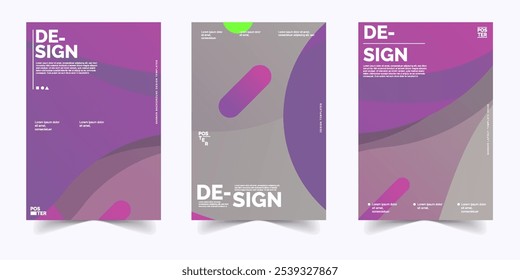Poster background design templates Abstract color