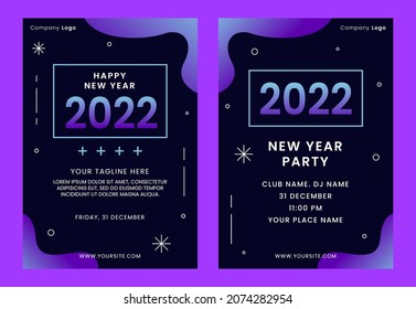 Poster Background happy new year 2022. vector illustration new year.