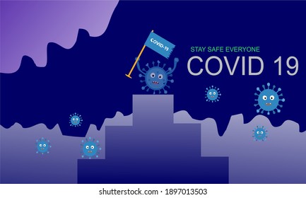 poster background is used for viral needs covid 19