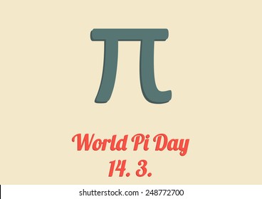 Poster (background) for World Pi day - 14. 3.