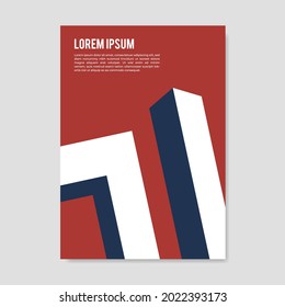 Poster backgrounds, brochures, flyers with 3d shape designs. Vector illustration.