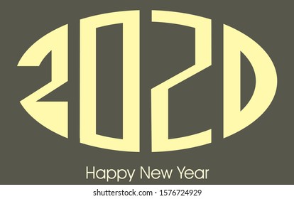poster banner for 2020 happy new year celebration