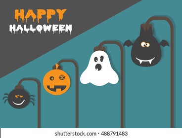 Poster, banner or background for Halloween Night.