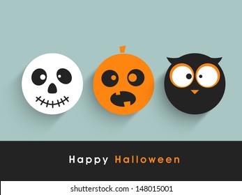 Poster, banner or background for Halloween Party Night.