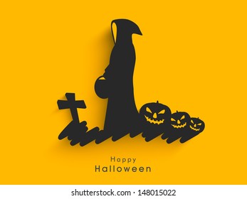 Poster, banner or background for Halloween Party Night.