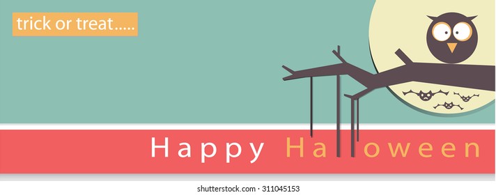 Poster, banner or background Halloween Party Night. illustration background. Vector art eps10