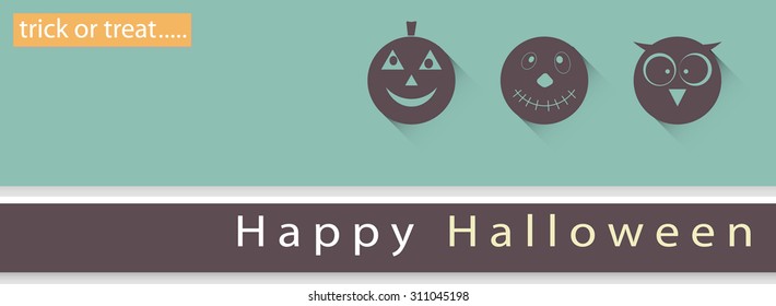 Poster, banner or background Halloween Party Night. illustration background. Vector art eps10
