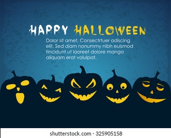 Poster, banner or background for Halloween Party Night.