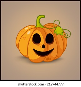 Poster, banner and background for pumpkins for Halloween