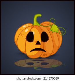 Poster, banner and background for pumpkins for Halloween
