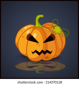 Poster, banner and background for pumpkins for Halloween