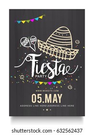 Poster Or Banner Of Cinco De Mayo Celebration Background.