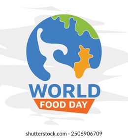 Poster or banner design concept for world food day, 16 october, world food day background design