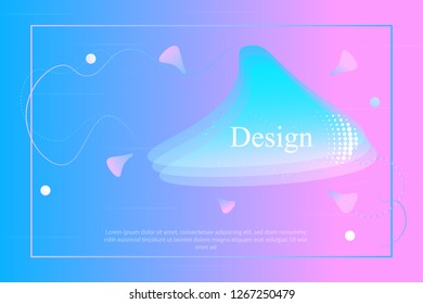 Poster for banner design.Dynamic effect. Modern pattern.