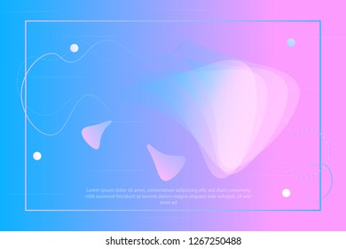 Poster for banner design.Dynamic effect. Modern pattern.