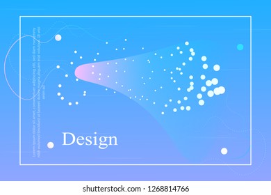 Poster for banner design.Dynamic effect. Modern pattern.