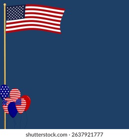 Poster, Banner, Flyer, Background of the United States flag