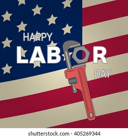 Poster, banner or flyer design with stylish text 1st May, concept for labours day, labor day, workers day. Vector illustration.