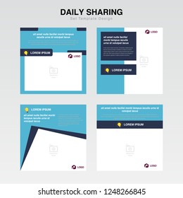 Poster , banner Template, social media banner, Set Cover information and knowledge Template for social media