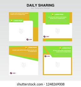 Poster , banner Template, social media banner, Set Cover information and knowledge Template for social media