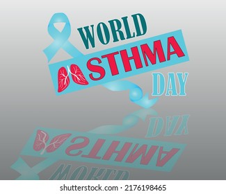 Poster Or Banner Vector Design For World Asthma Day