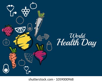 Poster Or Banner Of World Health Day.