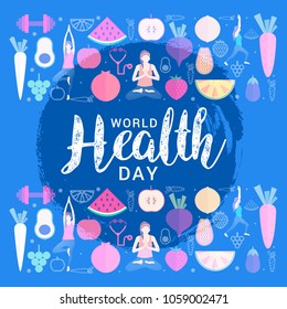 Poster Or Banner Of World Health Day.