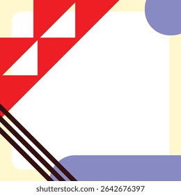 poster bauhaus template illustration borders and frames look good for your project with high quality