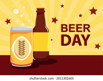 afiche de la celebración del día de la cerveza