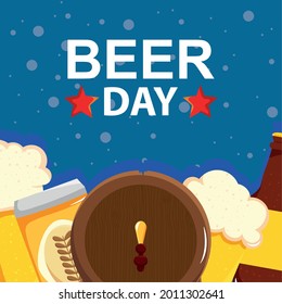 poster of beer day with star