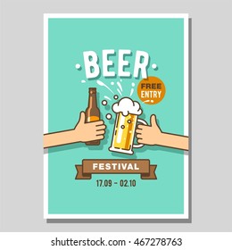 Poster of beer festival.