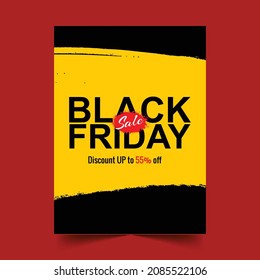 Cartel para el diseño del folleto del viernes negro