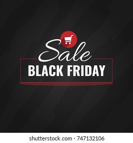A poster with a black Friday . Vector illustration. Banner.