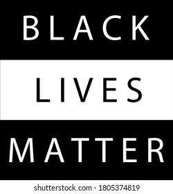 
poster with black and white stripes and the words "Black lives matter"
