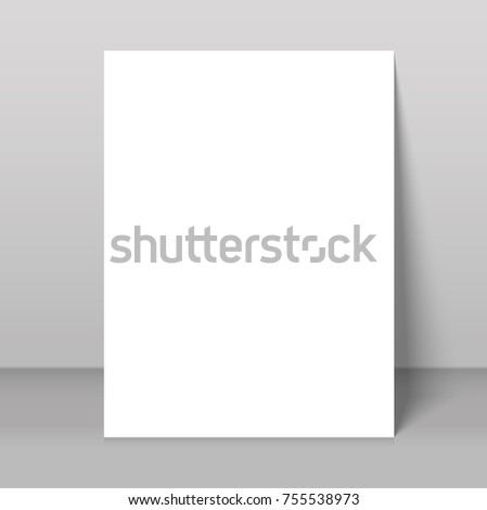 poster blank bi fold brochure mockup stock vector royalty free