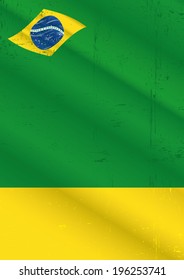  poster brazil grunge. A poster with a brazilian flag for your publicity.