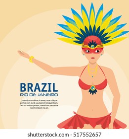 poster brazil rio de janeiro garota presenting