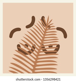 Poster with breast. Vector illustration.