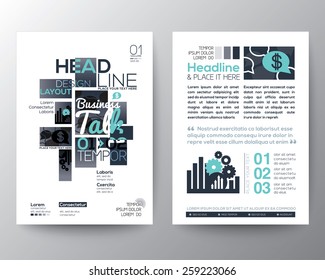 Poster Brochure Flyer design Layout vector template in A4 size