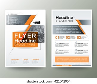 Diseño de folleto de póster Plantilla vectorial de diseño de folleto en tamaño A4